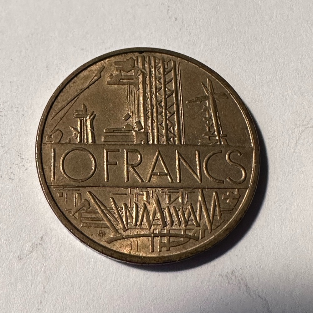 1975 French Coin 10 Francs